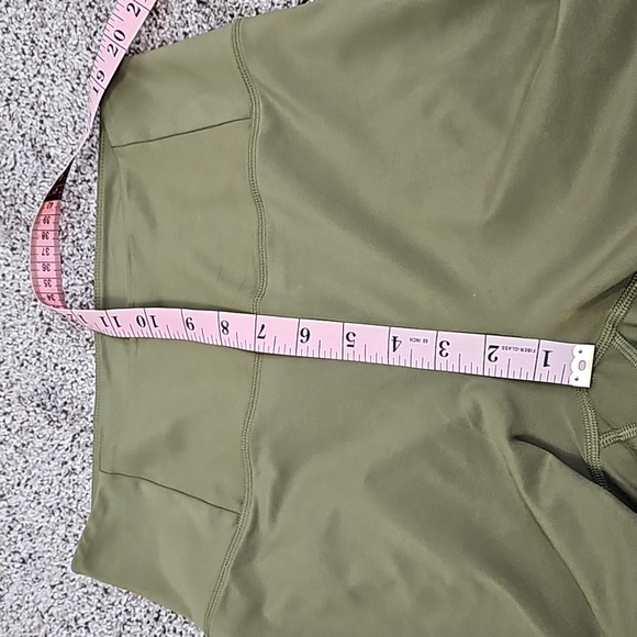 Girlfriend Collective High Rise Compressive Workout Leggings in GreenSize M - Picture 4 of 7